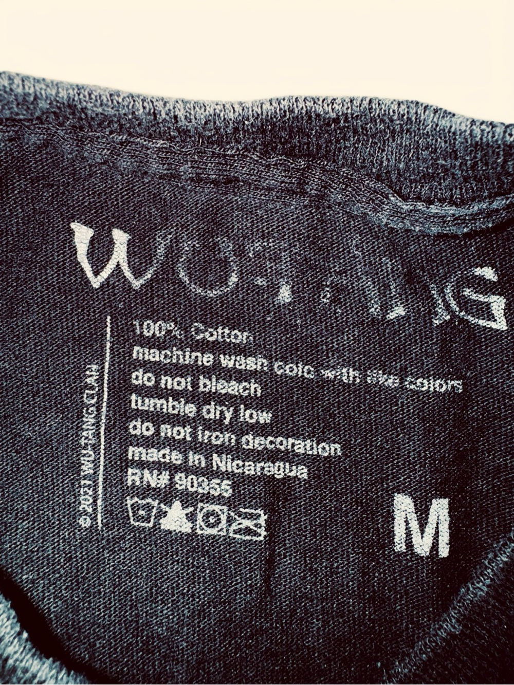 Wu-Tang Clan Black Graphic Crop Top with Yellow Logo - Picture 5 of 6